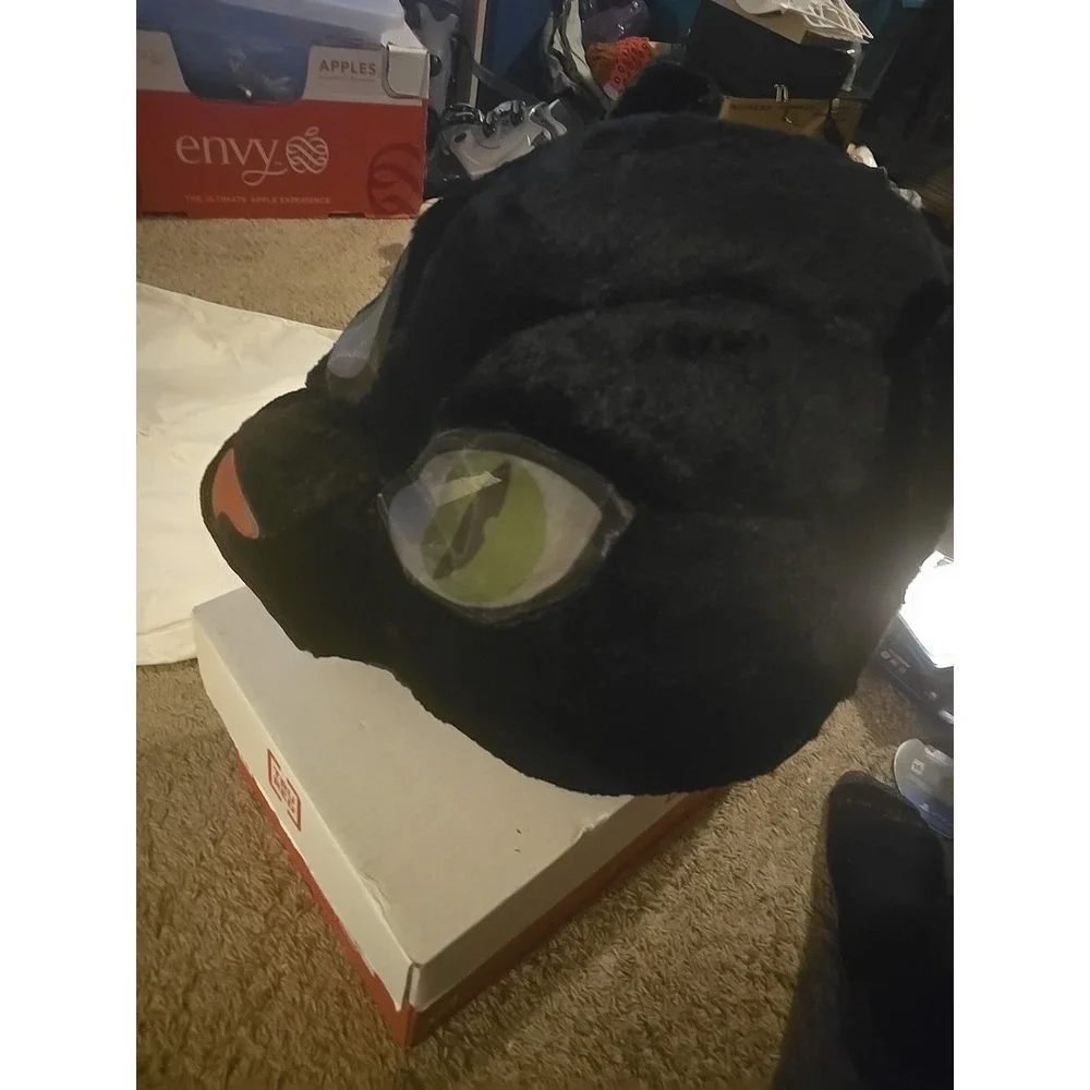 Dan Dee Big Greeter Head Black Cat Panther Halloween Mask Mascot Costume Head